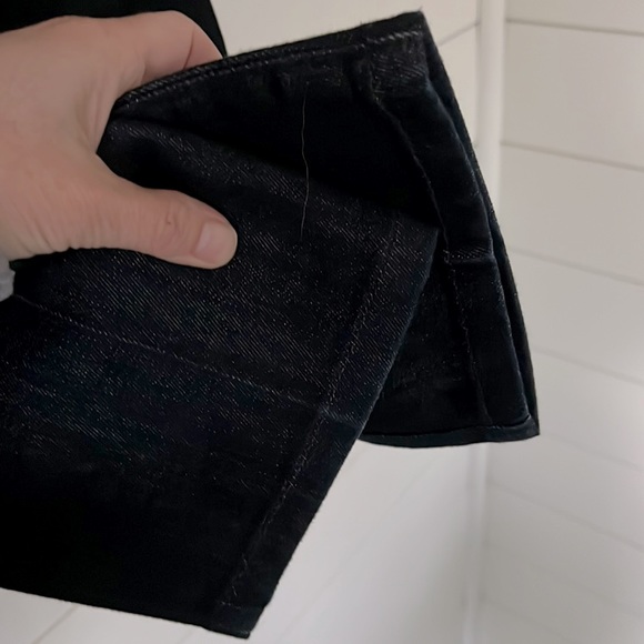 David Kahn Size 28 Dark Wash Ankle Crop Straight Slim - Picture 9 of 15